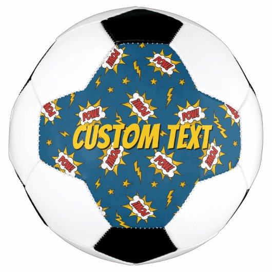 Sound Effect-Muster des Comic anzeigen Fußball (Vorderseite)