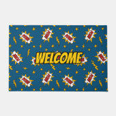 Sound Effect-Muster des Comic anzeigen Fußmatte (Vorderseite)