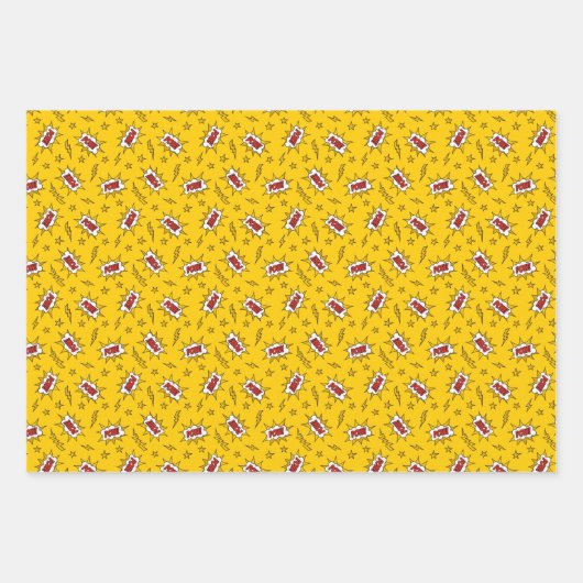 Sound Effect-Muster des Comic anzeigen Geschenkpapier Set (Vorderseite 3)