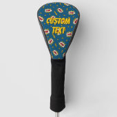 Sound Effect-Muster des Comic anzeigen Golf Headcover (Vorderseite)