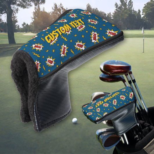 Sound Effect-Muster des Comic anzeigen Golf Headcover