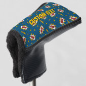 Sound Effect-Muster des Comic anzeigen Golf Headcover (3/4 Vorderseite)