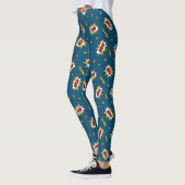 Sound Effect-Muster des Comic anzeigen Leggings (Links)