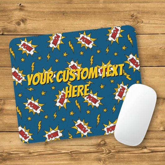 Sound Effect-Muster des Comic anzeigen Mousepad