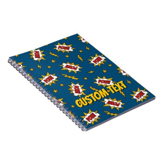 Sound Effect-Muster des Comic anzeigen Notizblock (Rechte Seite)