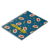 Sound Effect-Muster des Comic anzeigen Notizblock (Linke Seite)