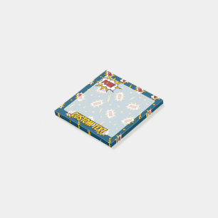 Sound Effect-Muster des Comic anzeigen Post-it Klebezettel