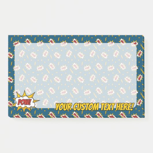 Sound Effect-Muster des Comic anzeigen Post-it Klebezettel (Vorderseite)