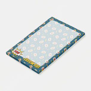 Sound Effect-Muster des Comic anzeigen Post-it Klebezettel