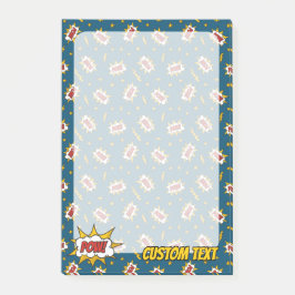 Sound Effect-Muster des Comic anzeigen Post-it Klebezettel