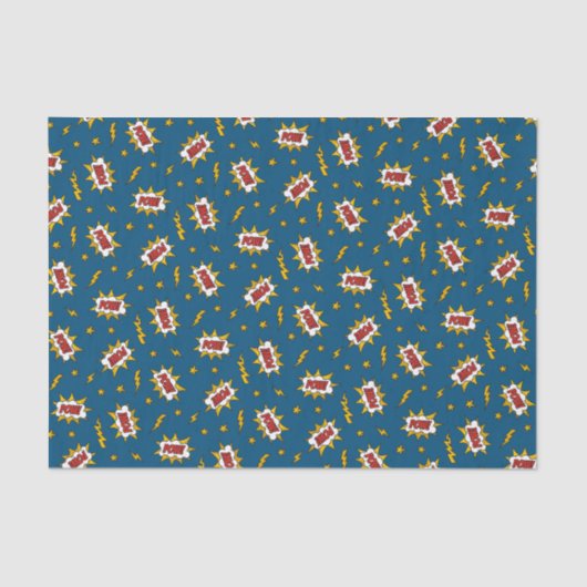 Sound Effect-Muster des Comic anzeigen Seidenpapier (Vorderseite)