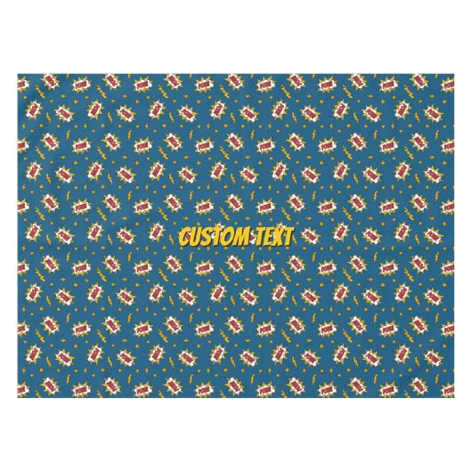 Sound Effect-Muster des Comic anzeigen Tischdecke (Vorderseite (Horizontal))