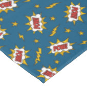 Sound Effect-Muster des Comic anzeigen Tischdecke (Schrägansicht)