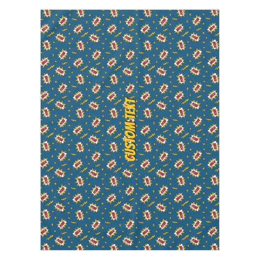 Sound Effect-Muster des Comic anzeigen Tischdecke (Vorderseite)