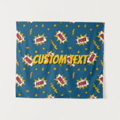 Sound Effect-Muster des Comic anzeigen Wandteppich (Vorderseite (Horizontal))