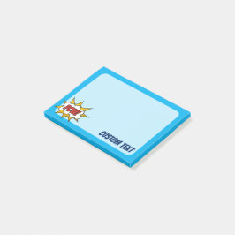 Sound-Effekt des Comic Post-it Klebezettel