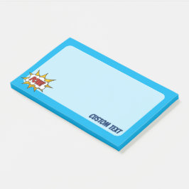 Sound-Effekt des Comic Post-it Klebezettel