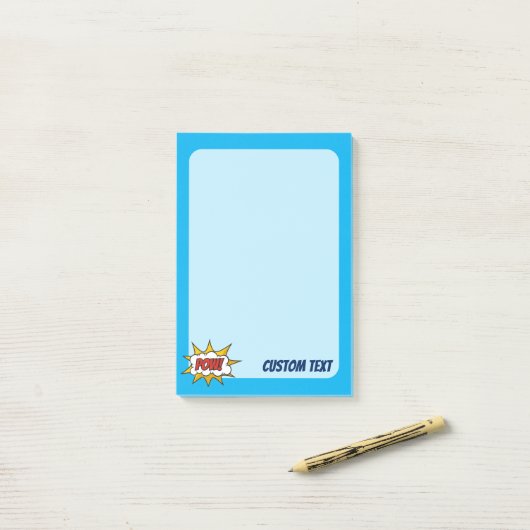 Sound-Effekt des Comic Post-it Klebezettel (Auf Schreibtisch)