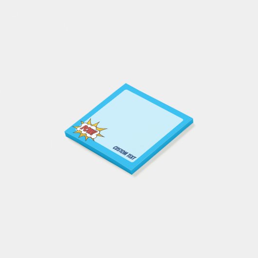 Sound-Effekt des Comic Post-it Klebezettel (angewinkelt)