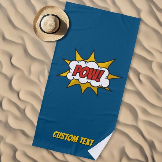 Sound-Effekt des Comic Strandtuch