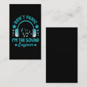 Sound Engineer Audio Dj Music Party Visitenkarte (Vorne/Hinten)