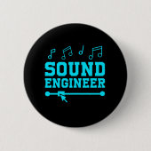 Sound Engineer Audio Engineer Music Professionals Button (Vorderseite)