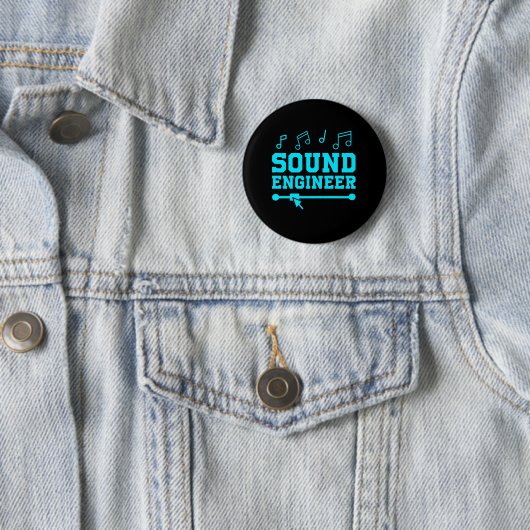 Sound Engineer Audio Engineer Music Professionals Button (Beispiel)