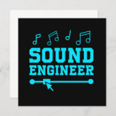Sound Engineer Audio Engineer Music Professionals  Einladung (Vorne/Hinten)