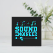 Sound Engineer Audio Engineer Music Professionals  Einladung (Stehend Vorderseite)