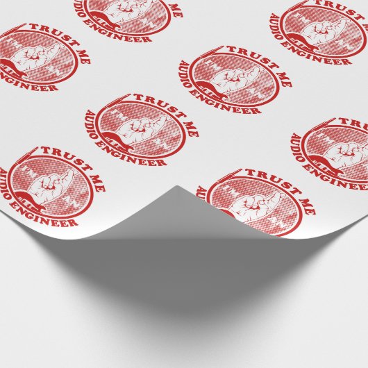 Sound Engineer Audio Engineer witzig Geschenkpapier (Ecke)