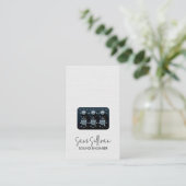 Sound Engineer Audio Engineering Visitenkarte (Stehend Vorderseite)