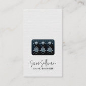 Sound Engineer Audio Engineering Visitenkarte (Vorderseite)