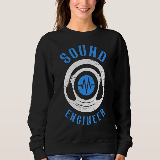 Sound Engineer Audio Song Music Tech Typ Sweatshirt (Vorderseite)