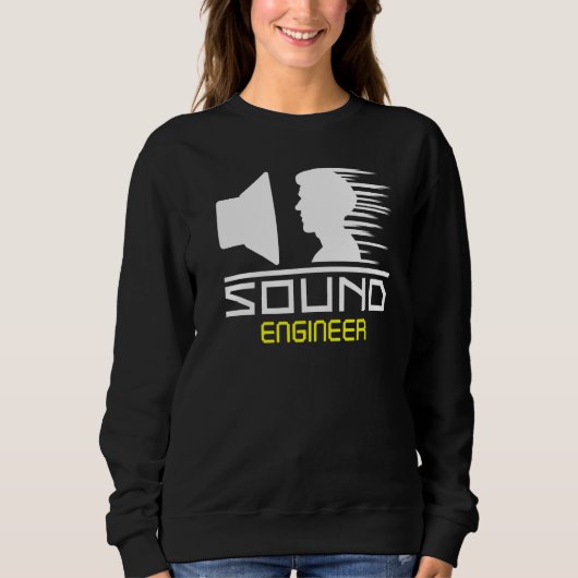Sound Engineer Audio Tech Mixer Music Concept Tech Sweatshirt (Vorderseite)