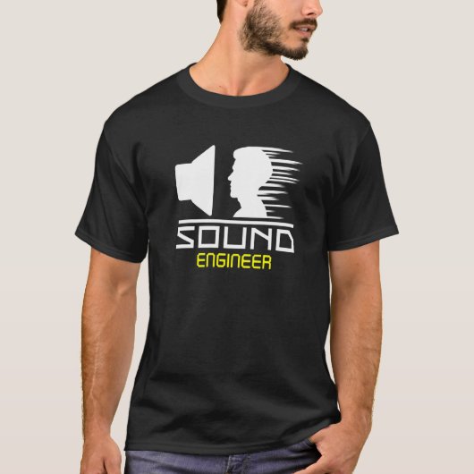 Sound Engineer Audio Tech Mixer Music Concept Tech T-Shirt (Vorderseite)