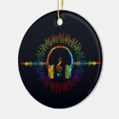 Sound Engineer Audio Wave Audio Engineer Music Keramik Ornament (Links)