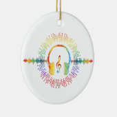 Sound Engineer Audio Wave Audio Engineer Music Keramik Ornament (Rechts)