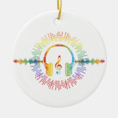 Sound Engineer Audio Wave Audio Engineer Music Keramik Ornament (Vorne)