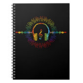 Sound Engineer Audio Wave Audio Engineer Music Notizblock (Vorderseite)