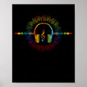 Sound Engineer Audio Wave Audio Engineer Music Poster (Vorne)