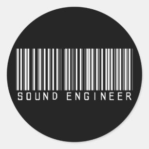 Sound Engineer-Bar Runder Aufkleber