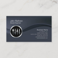 Sound Engineer Business Card für Chrome Volume Sli