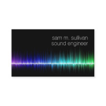 Sound Engineer Colorful Sound Wave Musiker