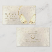 Sound Engineer de Jay Imitats Goldkopfhörer Visitenkarte (Vorne/Hinten)