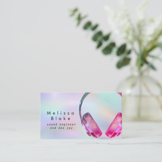 Sound Engineer de Jay Visitenkarte (Stehend Vorderseite)