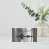 Sound Engineer Dee Jay Business Card Visitenkarte (Stehend Vorderseite)