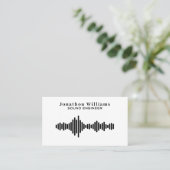 Sound Engineer Dee Jay Visitenkarte (Stehend Vorderseite)