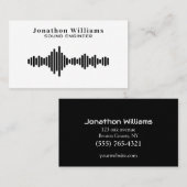 Sound Engineer Dee Jay Visitenkarte (Vorne/Hinten)