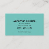 Sound Engineer Dee Jay Visitenkarte (Rückseite)