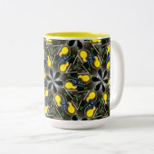 Sound Engineer & DJ Yellow Mixer Board Tasse (VorderseiteRechts)